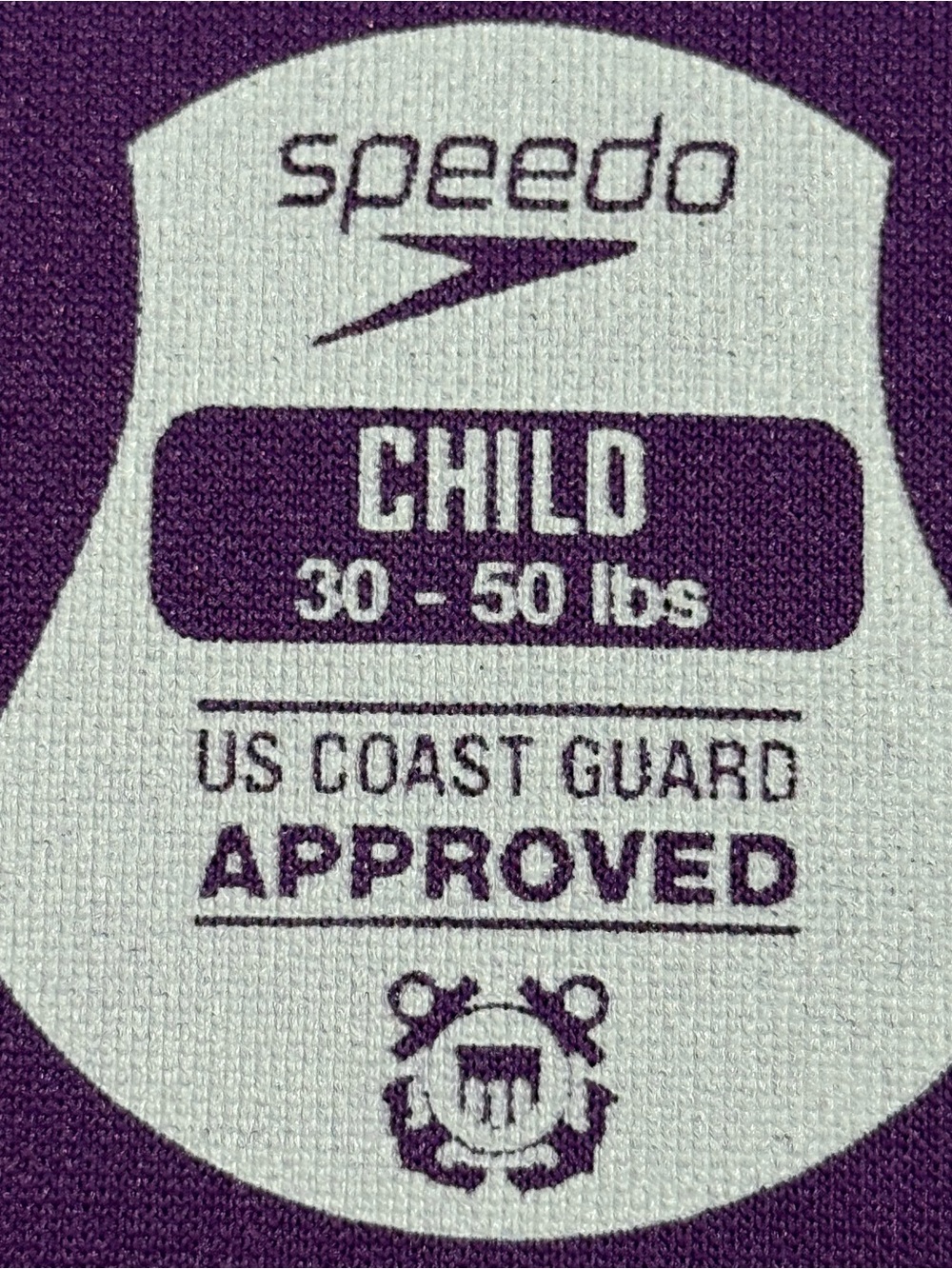 Speedo Pink/Purple Swirl Kids' Life Jacket Vest-Child Swim Safety 33-55 lbs NWT - Picture 7 of 8